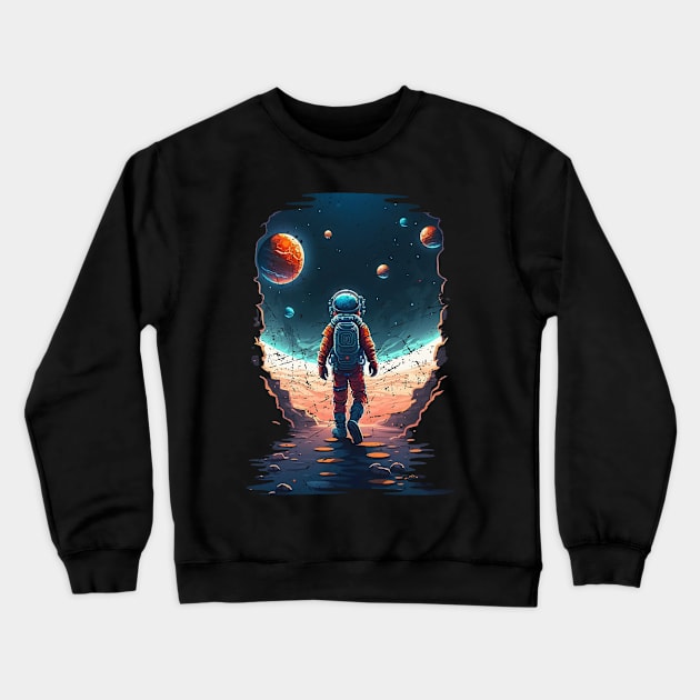 The Astronaut Crewneck Sweatshirt by vamarik